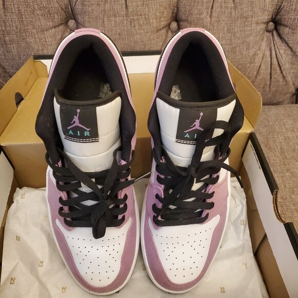 Air Jordan 1 Low Men's Size 12 Violet Shock Purple Black w Box - Picture 10 of 16